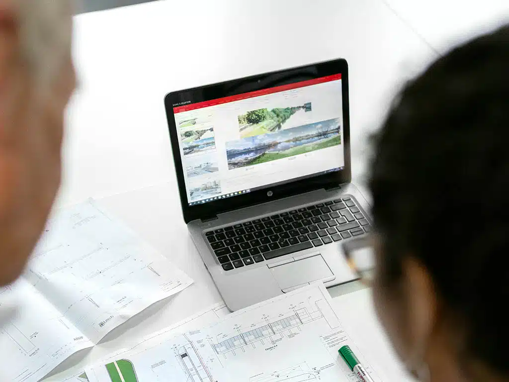 Dallas contractor reviewing a local SEO checklist on clipboard