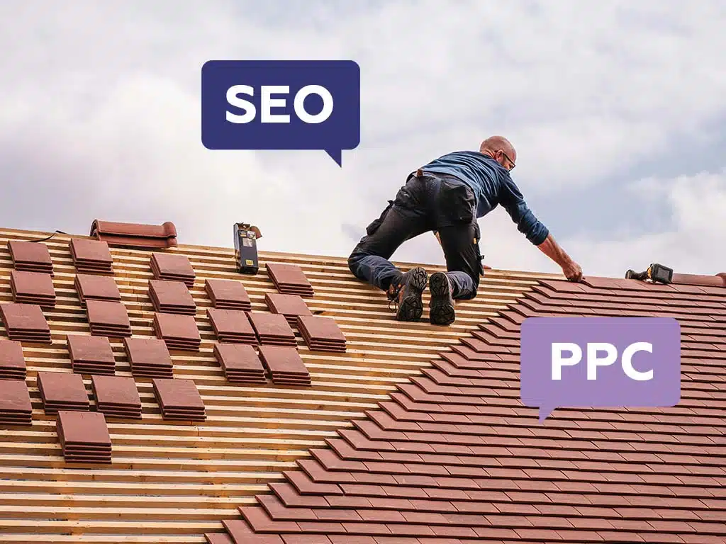 SEO vs PPC for Dallas contractors comparing long-term SEO and paid Google Ads for home service businesses.